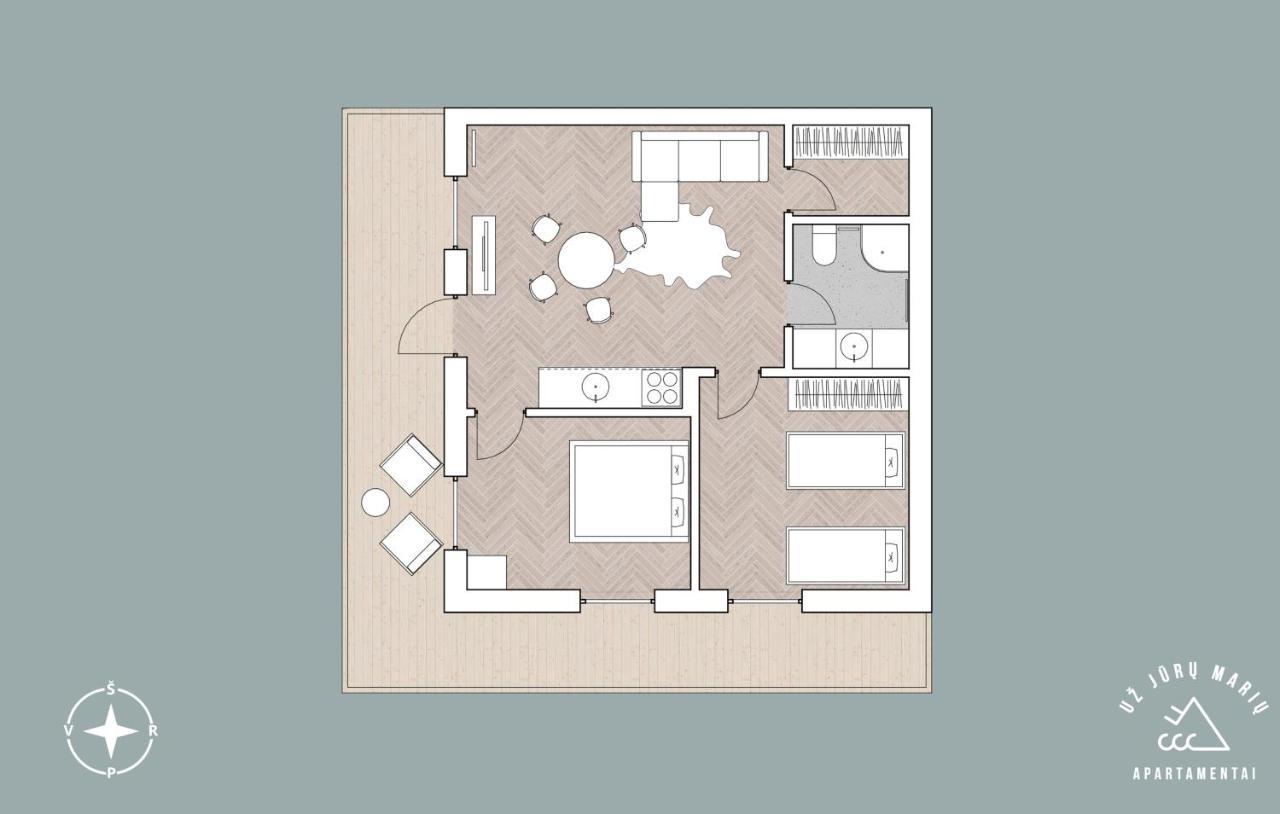 Uz Juru Mariu Appartement Juodkrantė Buitenkant foto